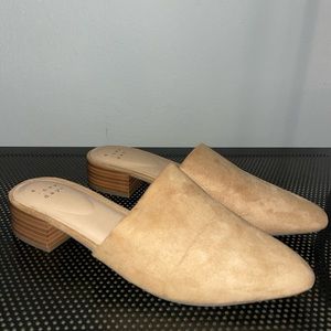 Tan slip on shoes never been worn